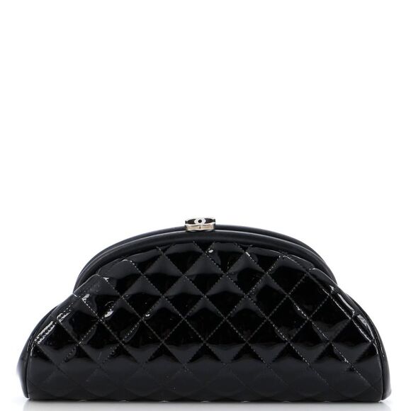 Chanel Timeless Clutch Quilted Patent Black - Picture 1 of 11